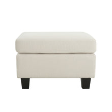 Load image into Gallery viewer, Springfield - Ottoman Contemporary Design Fabric Birch Wood Legs - Beige