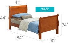 Load image into Gallery viewer, Louis Phillipe - Panel Sleigh Bed