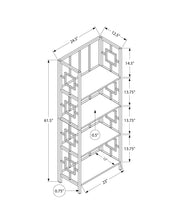 Load image into Gallery viewer, Bookshelf, Bookcase, Etagere, 4 Tier, For Office, Contemporary & Modern - Espresso