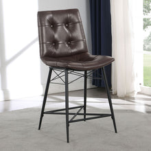 Load image into Gallery viewer, Counter Height Stools & Padded Seat (Set of 2)