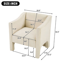 Load image into Gallery viewer, Barrel Accent Chair With Enclosed Arms