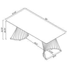 Load image into Gallery viewer, Galahan - Rectangular Dining Table With Twisted Pedestal Base - Oak