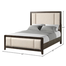 Load image into Gallery viewer, Upholstered Headboard & Footboard With Traditional Styling Bed