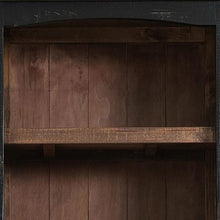 Load image into Gallery viewer, 72" Distressed Wood Dining Hutch With Two Doors - Black And Natural