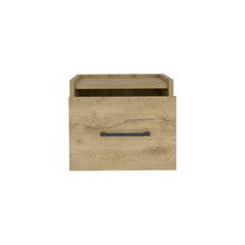 Load image into Gallery viewer, 10" One Drawer Faux Wood Nightstand - Light Brown