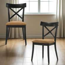 Load image into Gallery viewer, Hillary - Side Chair (Set of 2) - Black / Brown