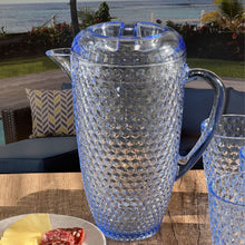 Load image into Gallery viewer, Diamond Cut Unbreakable Plastic Water Pitcher With Lid