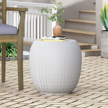 Load image into Gallery viewer, Outdoor Lightweight, Concrete Side Table - Antique White