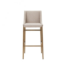 Load image into Gallery viewer, Stainless Steel Bar Height Bar Chairs (Set of 2) - Beige / Gold