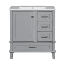 Load image into Gallery viewer, Bathroom Vanity, Modern Bathroom Cabinet With Sink Combo Set, Bathroom Storage Cabinet With A Soft Closing Door And 3 Drawers, Solid Wood Frame