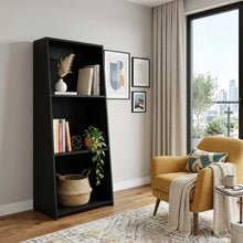 Load image into Gallery viewer, Three Tier Bookcase (737974) - Black