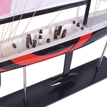 Load image into Gallery viewer, Hand Painted Model Boat (624692) - White / Black