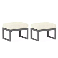 Load image into Gallery viewer, Patio All-Weather Ottomans With Thick Cushions (Set of 2)