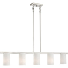 Load image into Gallery viewer, Dimmable Five Light Chandelier With Shades - Nickel