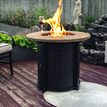 Load image into Gallery viewer, Propane Gas Fire Pit Table, 50000 Btu Round Steel Fire Pit