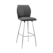 Load image into Gallery viewer, 38" Counter Height Bar Chair - Gray / Silver