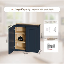 Load image into Gallery viewer, Shaker Wall Cabinet With Soft Close Hinges, Adjustable Shelves, Double Door