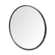 Load image into Gallery viewer, 47" Round Metal Frame Wall Mirror - Black