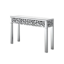 Load image into Gallery viewer, 47" Mirro Glass Faux Crystal Bling Console Table - Silver