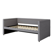 Load image into Gallery viewer, Modern Style Upholstered Daybed With Trundle For Guest Room, Small Bedroom