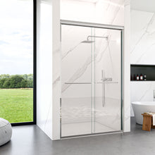 Load image into Gallery viewer, Modern Semi Frameless Double Sliding Shower Door