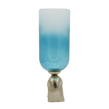 Load image into Gallery viewer, Ombre Pedestal Table Vase (565456) - Blue / Gold