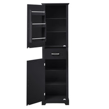 Load image into Gallery viewer, Tall Freestanding Bathroom Storage Cabinet With 2 Doors And Adjustable Shelves