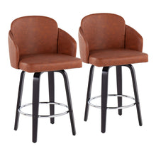 Load image into Gallery viewer, Dahlia - Contemporary Counter Stool Round Footrest (Set of 2)