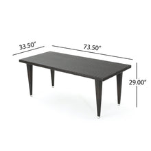 Load image into Gallery viewer, Reflect - Outdoor Dining Table With Rattan Cover - Dark Gray