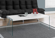 Load image into Gallery viewer, Coffee Table Rectangular For Living Room Clear Tempered Glass