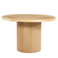 Load image into Gallery viewer, 48" Wood Pedestal Base Round Top Dining Table - Oak