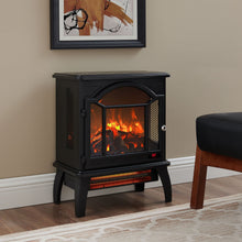 Load image into Gallery viewer, 3D Flame Electric Infrared Quartz Fireplace Stove With Remote Control