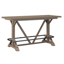 Load image into Gallery viewer, Bar Height Trestle Table - Brown