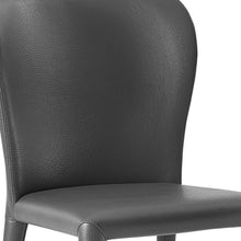 Load image into Gallery viewer, Upholstered Faux Leather Dining Chairs (Set of 2) - Gray