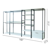 Load image into Gallery viewer, Fiona - Freestanding Walk-In Closet System - White