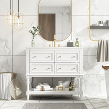 Load image into Gallery viewer, Bathroom Vanity Cabinet With Undermount Sink, 4 Drawer Set