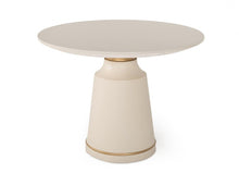 Load image into Gallery viewer, Modern Concrete Coffee Table - Off-White And Antique Brass