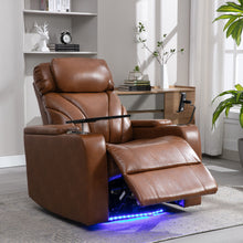 Load image into Gallery viewer, Power Motion Recliner Electric Power Recliner With USB Charging Port, Hidden Arm Storage, Convenient Cup Holder And tooth Speaker