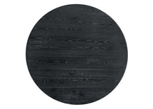Load image into Gallery viewer, Wood Pedestal Base Round Top Dining Table - Black
