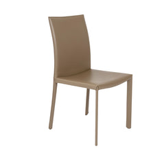 Load image into Gallery viewer, Upholstered Leather Dining Side Chairs (Set of 2) - Taupe