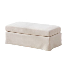 Load image into Gallery viewer, Wide Modern Upholstered Ottoman Foot Stool