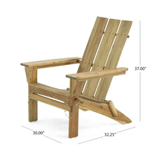 Load image into Gallery viewer, Outdoor Foldable Adirondack Chair With Slat Back - Natural