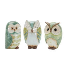 Load image into Gallery viewer, Figurine Tabletop Sculpture (Set of 3) - Blue / Terracotta