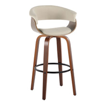 Load image into Gallery viewer, Vintage Mod - Mid Century Modern Fixed Height Barstool With Swivel & Round Footrest (Set of 2)