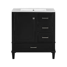 Load image into Gallery viewer, Bathroom Vanity, Modern Bathroom Cabinet With Sink Combo Set, Bathroom Storage Cabinet With A Soft Closing Door And 3 Drawers, Solid Wood Frame