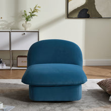 Load image into Gallery viewer, Pumpkin Shaped Swivel Accent Chair, 360 Degree Rotation For Living Room