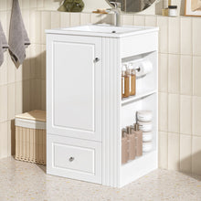 Load image into Gallery viewer, Modern Freestanding Bathroom Vanity With Sink, Soft-Close Drawer, Towel Bar