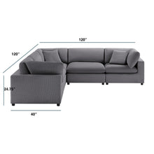 Load image into Gallery viewer, Cassandra - Modular 5 Piece Sectional