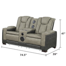Load image into Gallery viewer, Bruno - Power Reclining Loveseat With Bluetooth Speakers