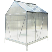 Load image into Gallery viewer, Polycarbonate house, Heavy Duty Outdoor Aluminum Walk-In House Kit With Rain Gutter, Vent And Door For Backyard Garden
